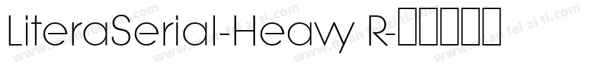 LiteraSerial-Heavy R字体转换